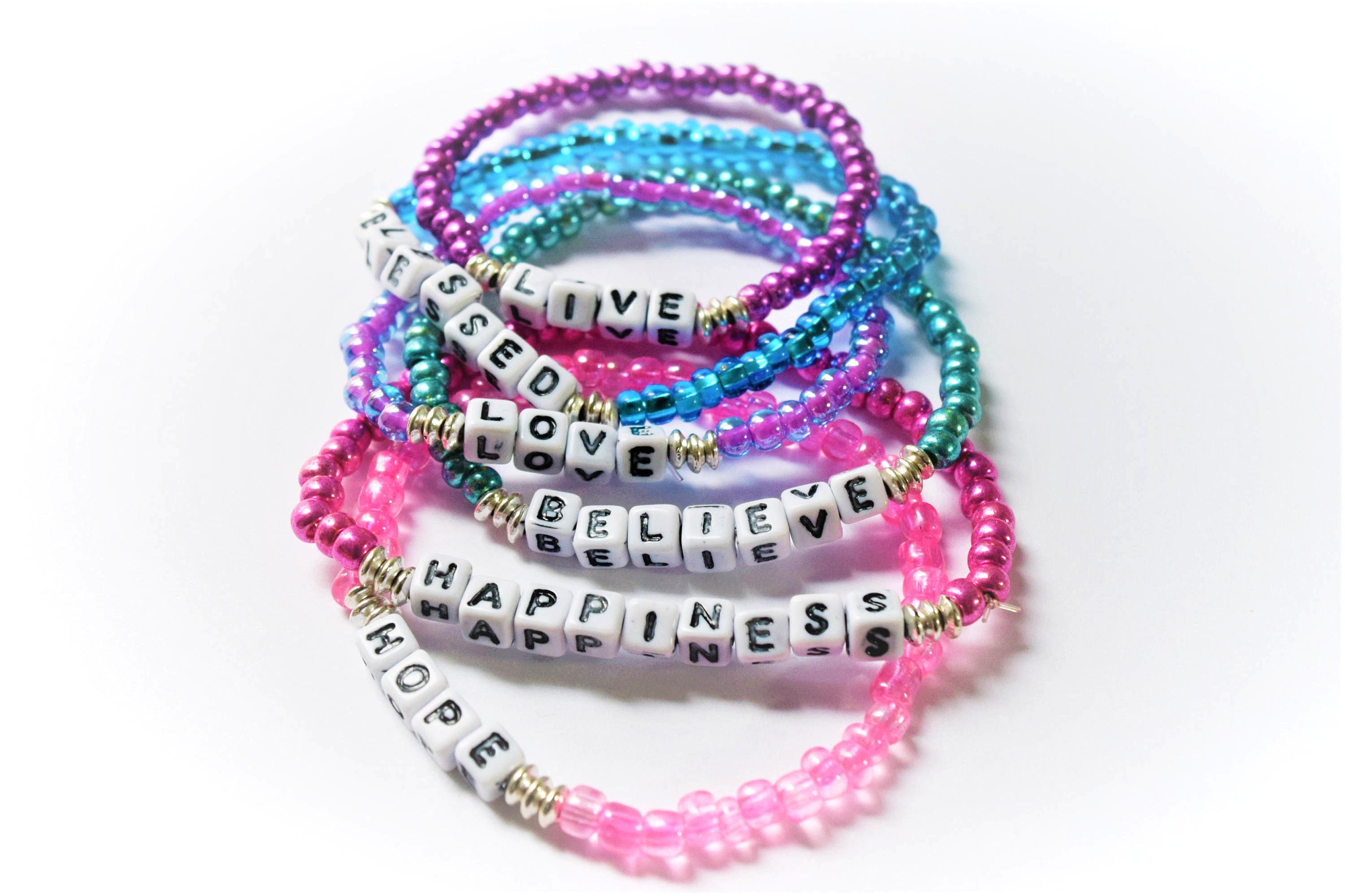 Inspiration Bracelet / Inspirational Words Bracelet / Badass Bracelet /  Word Bracelet / Custom Word Bracelet / Fierce Bracelet 
