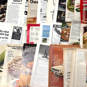 Vintage magazine 1960&#39;s-1990&#39;s ephemera lot of junk journal ephemera, collage, project vintage magazine 200+ pages