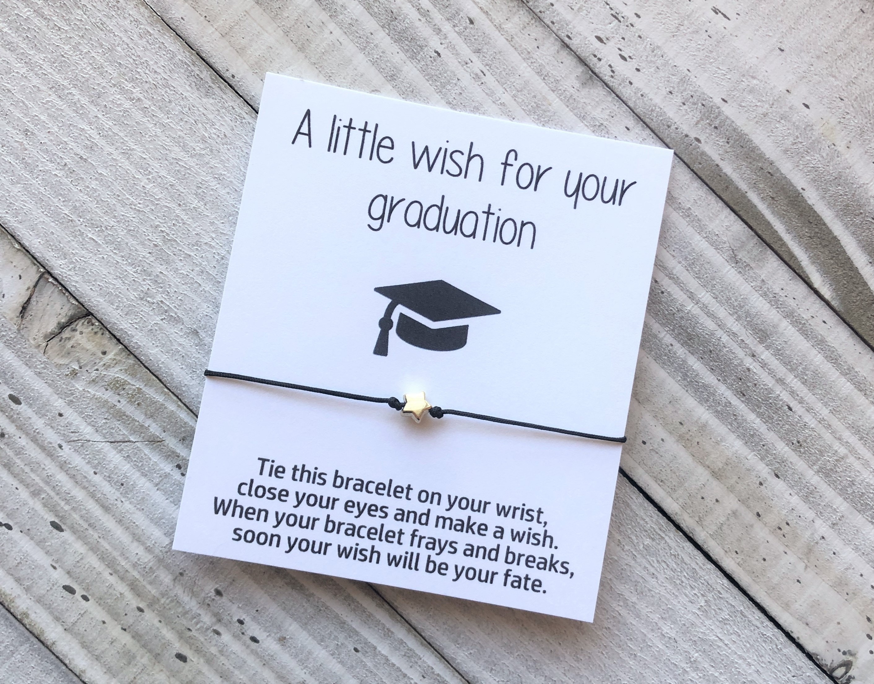 Graduation Wish Bracelet Class of 2025 Bracelet Senior Class Gift Wish ...
