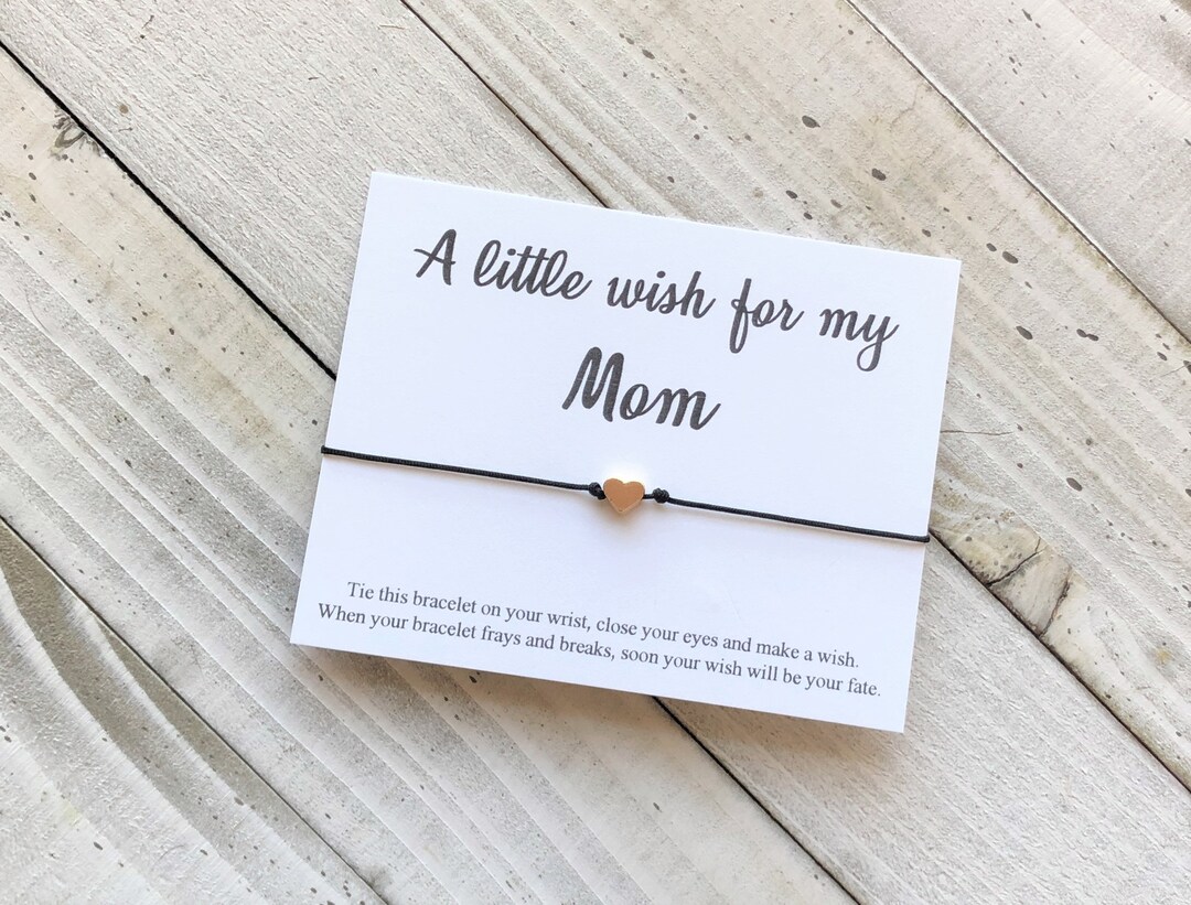 Mom Wish Bracelet Cord Mother Wish Bracelet Simple Gift Cord Wish ...