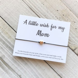 Mutter Wunscharmband Schnur Mutter Wunscharmband schlicht GeschenkSchnur Wunscharmband Liebe Mama Wunsch