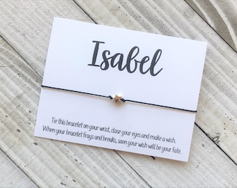 Custom name wish Bracelet cord wish bracelet simple gift cord personalized custom wish bracelet graduate senior 2024