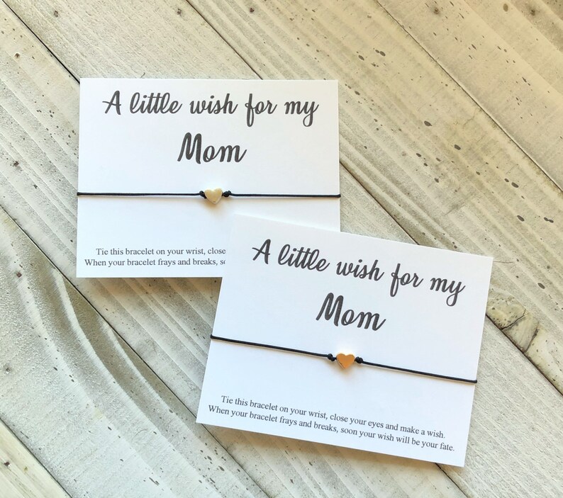 Mom Wish Bracelet Cord Mother Wish Bracelet Simple Gift Cord Wish ...