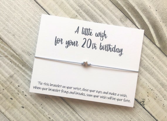 Sterling Silver Quote Bracelet - 'Happy 20th Birthday'