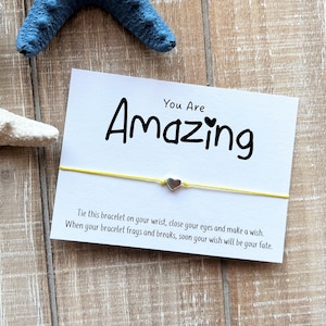 Vous êtes incroyable Wish Bracelet cordon ami collègue incroyable cadeau souhait bracelet simple cadeau cordon souhait bracelet amour cadeau