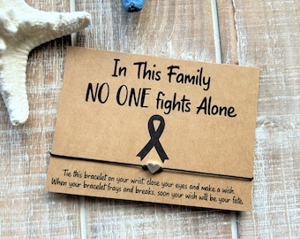 Cancer Support gift cancer family support wish bracelet simple gift cord wish bracelet