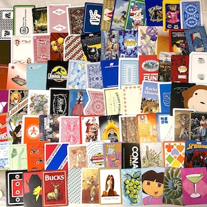 Lot de 80 cartes à jouer du vintage au moderne, Junk Journal, Scrapbooking, Loisirs créatifs, Ephémères, Techniques mixtes, Art altéré, Collection de cartes, échange unique