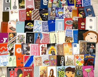 80 playing card lot Vintage to Modern, Junk Journal, Scrapbooking, Crafts, Ephemera, Mixed Media, Altered Art, Card Collection, Single Swap