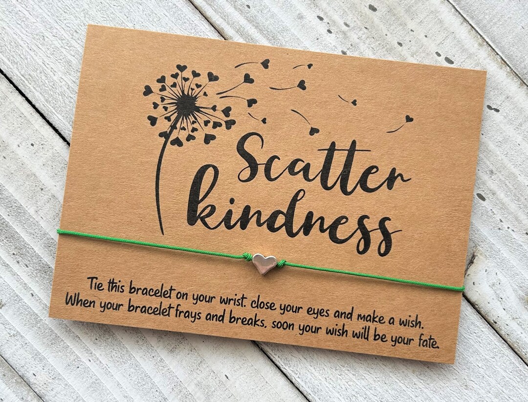 Wish Bracelet Dandelion Flower Wish Bracelet Scatter Kindness