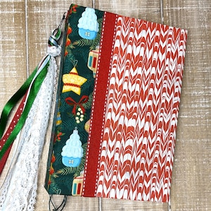 Christmas themed junk journal scrapbook photo journal memory keeper blank Christmas junk journal kit