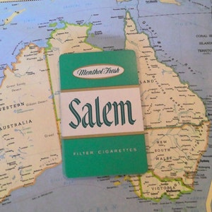 Cartas de baralho de cigarro com filtro Salem vintage - Conjunto de 10