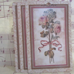 Vintage Bouquet of  Flowers Playing Cards- Set of 10