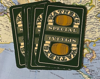 Vintage Watneys speciaalbier-advertentiespeelkaarten - set van 10