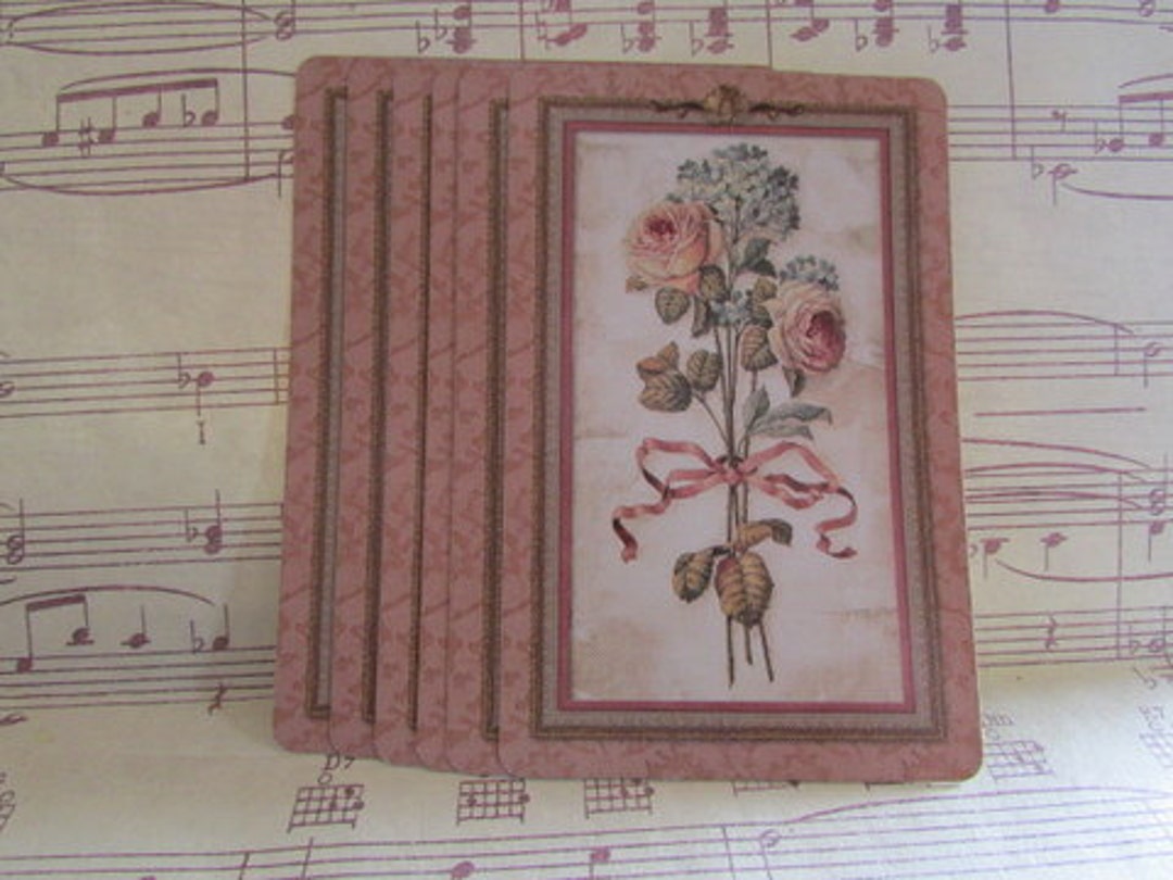 Vintage Bouquet of Flowers Playing Cards- Set of 10 - Etsy