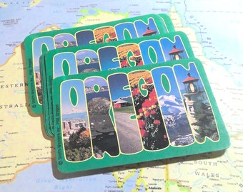 Vintage Oregon-speelkaarten: set van 10 inch