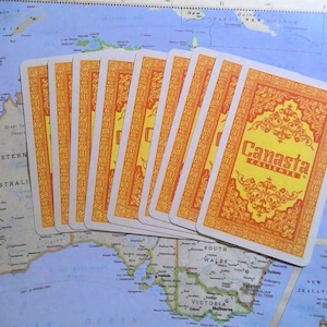 Vintage Canasta Caliente-speelkaarten: set van 14 inch