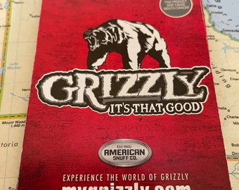 Vintage Grizzly American Snuff Co reclame speelkaarten - set van 10"