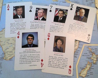 Vintage President Bush Playing Cards- Set of 10