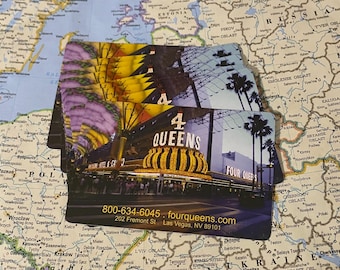 Four Queens Las Vegas-reclamespeelkaarten - set van 10
