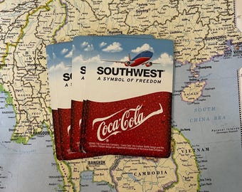 Vintage Southwest Airlines Coca-Cola Playing Cards- Set of 10