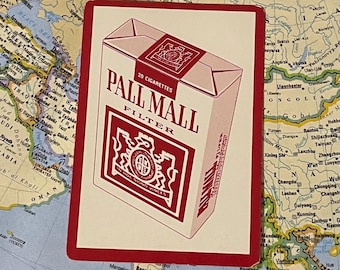 Vintage Pall Mall Filter Sigaret Advertentie Speelkaarten - Set van 10"