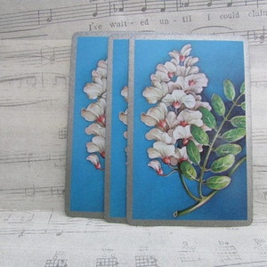 Vintage Blumenspielkarten - Set mit 10 Karten