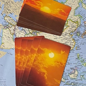 Vintage Sun Playing Cards- Set of 10, 5 of each design