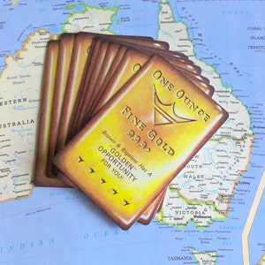 Vintage One Ounce Fine Gold 999+ Playing Cards- Set of 10