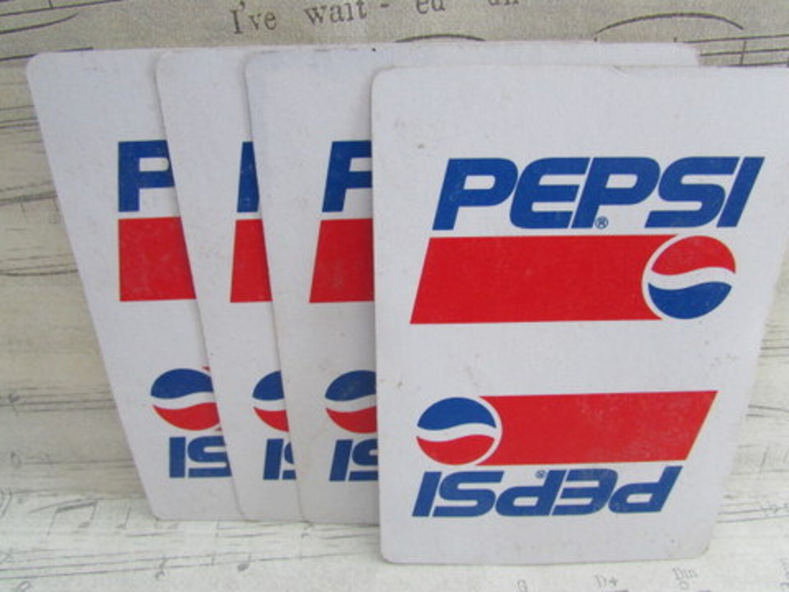 Vintage Pepsi Playing Cards Set of 10 Etsy