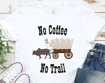 T-shirt drôle de café de la piste de l'Oregon : cadeau pour enseignant, t-shirt histoire des États-Unis