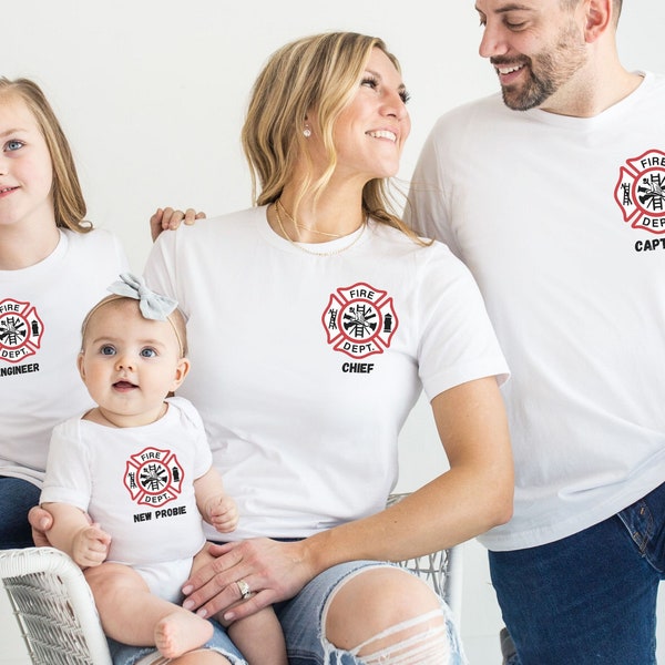 Family Matching Firefighter Etsy