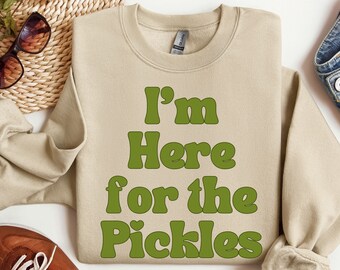 Pickle Lover Sweatshirt: Funny Canning Season Crewneck