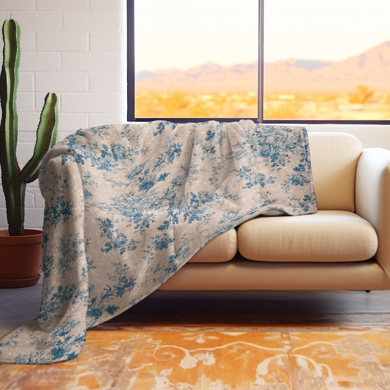 Toile Quilt - Etsy