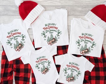 Personalized Family Christmas T-Shirts, Matching Group Vacation Shirt