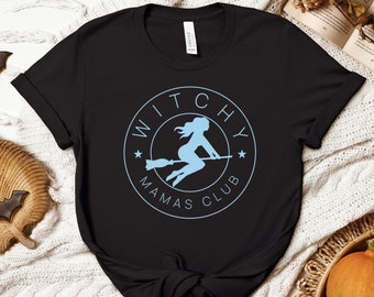 Witchy Mamas Club T-Shirt, Halloween Mom Tee