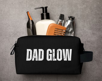 Personalized Mens Toiletry Bag for Dad, First Time Dad Gift, Funny Father's Day from Daughter, Step Dad Gift, Bonus Dad, Shave Kit, Dopp Kit