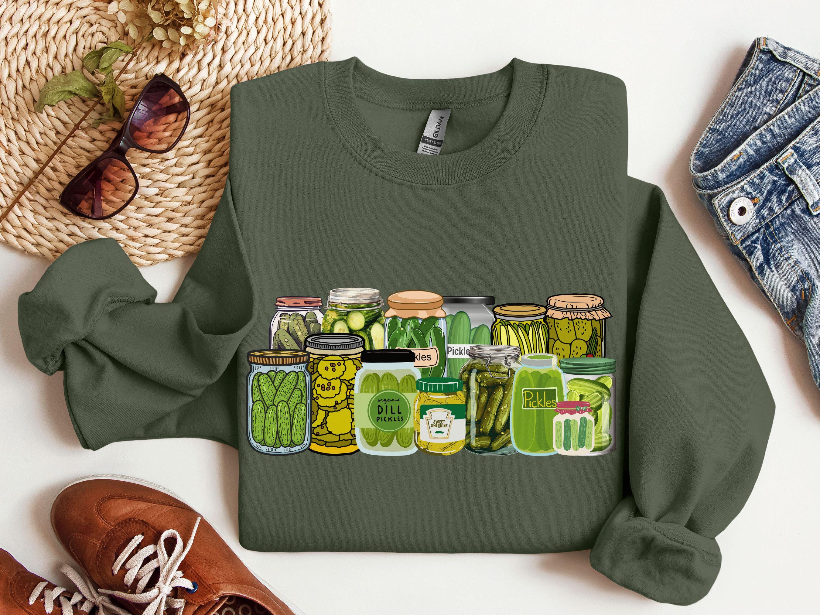 Pickle Jar Shirt, Cute Graphic Tee for Pickle Lovers, Canning Season Gift, Funny Foodie Apparel, Dill Pickle Aesthetic Dill Pickle Lover Tee