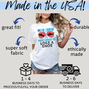 Funny Running Team Tanks, Custom Race Group Tee, Mud Crew Shirts, Most Likely T-Shirt bild 11