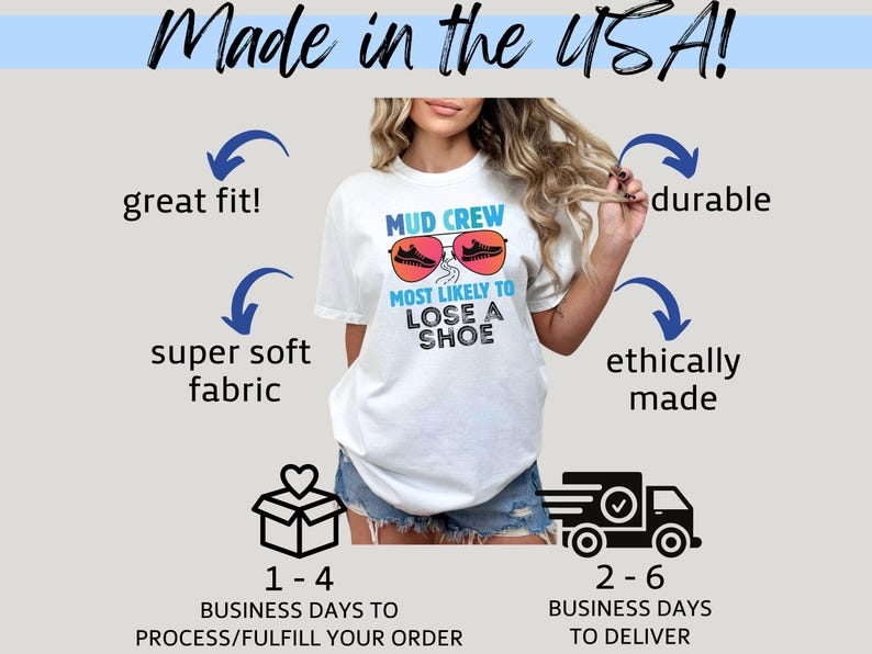 Funny Running Team Tanks, Custom Race Group Tee, Mud Crew Shirts, Most Likely T-Shirt bild 11
