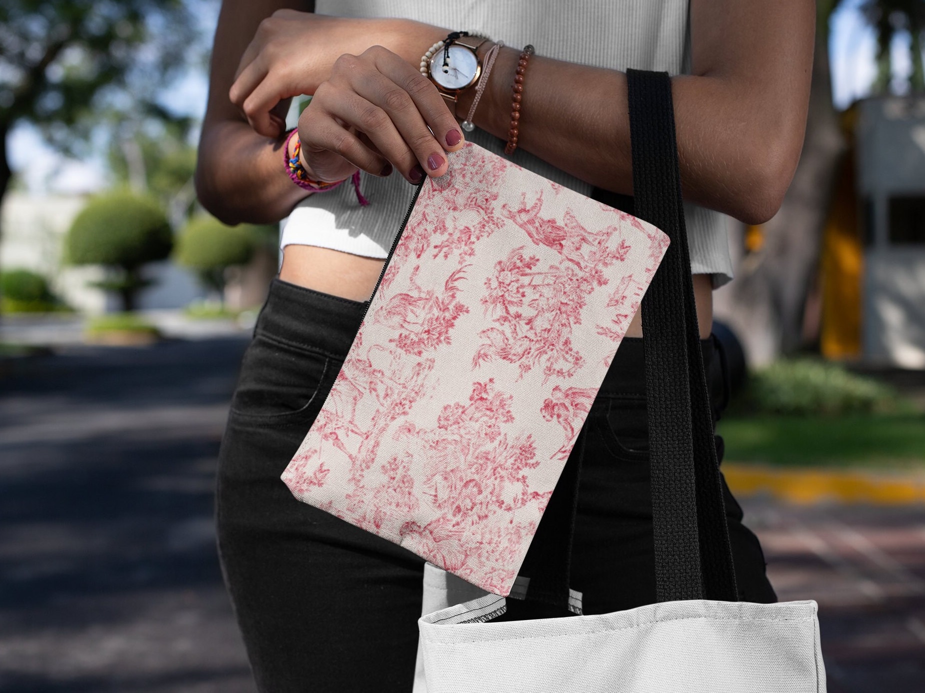 Porte-mouchoirs De Voyage Fait Main, Format De Poche, Fleurs