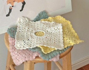 Crochet Pattern PDF & Video - Square Scrunchie, Hair Accessory, Hair Tie Tutorial