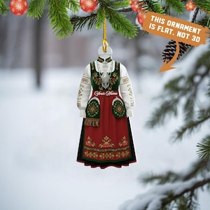 scandinavian christmas dress Scandinavian Mythology Julbocken Yule Goat And Jultomten" A-Line Dress for Sale by taiche