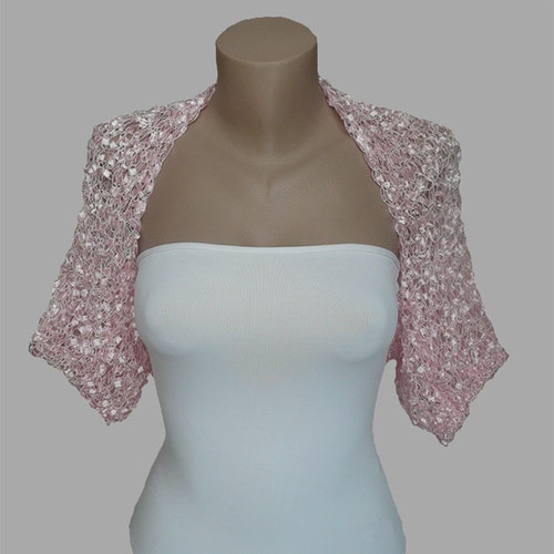 Candy Baby Pink Beach Bolero Shrug Summer Cropped Jacket Etsy