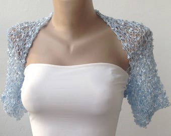 baby blue shrug