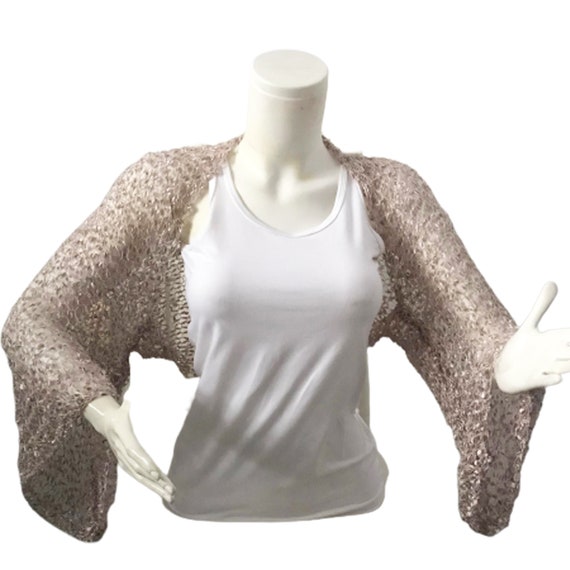 Beige bolero jacket wedding online