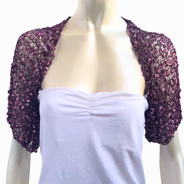 Dama de honor Shrug, Bridesmaid Bolero, Bridesmaid Gift, Pink Bolero Shrug, Black Pink Bolero, Black Pink Shrug, Pink Wedding Bolero