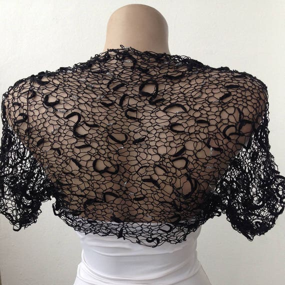 black evening bolero