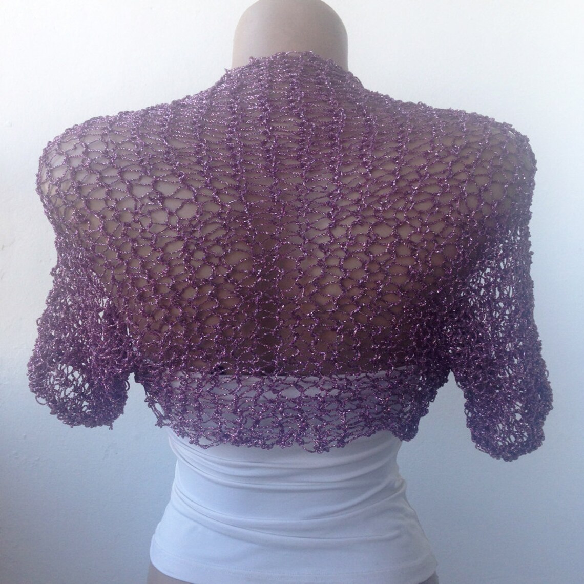 Lilac Wedding Bolero Lilac Wedding Shrug Lilac Bolero Lilac Etsy