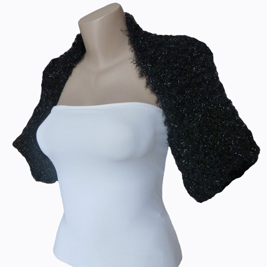Black shrug, black bolero for event, black shrugs and boleros, black
