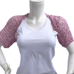Pink Wedding Shrug - Pink Wedding Bolero - Pink Bridal Shrug - Pink Wedding Bolero - Bridesmaid Shrug - Bridesmaid Bolero  - Pink Bolero